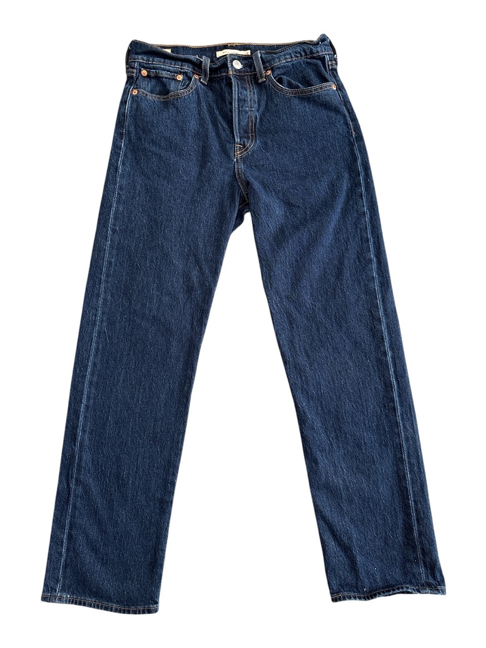 Levi’s Premium Wedgie Straight Blue Jeans /Button Fly Big E Dark Wash Women’s 28